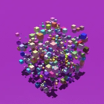 Scattered Cubes - old
