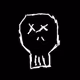 scribbled skulls - old