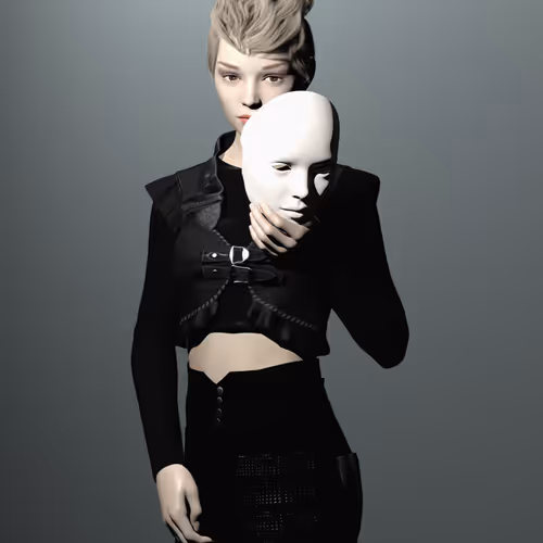 Self-Portrait with Mask by LaTurbo Avedon