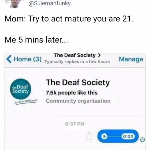 Act Mature Meme