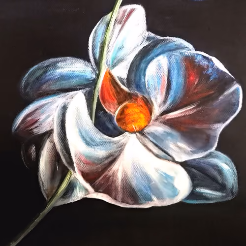 Sense of flowers beauty