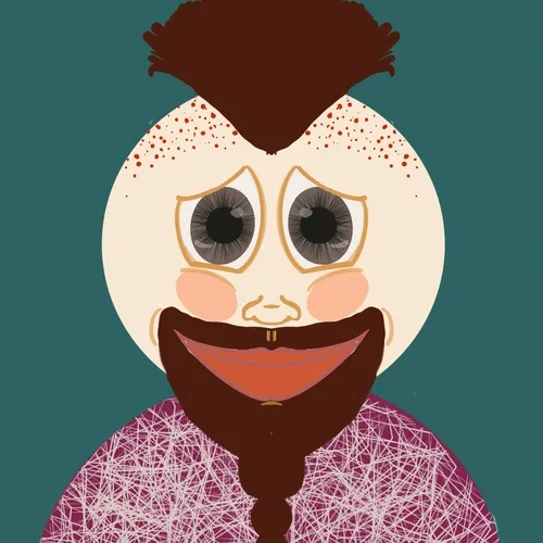 Shaved hair avatar portrait #01