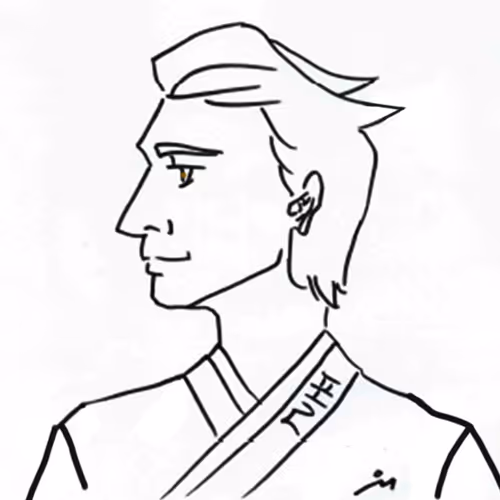 Side Face Sketch PFP Hangul Name