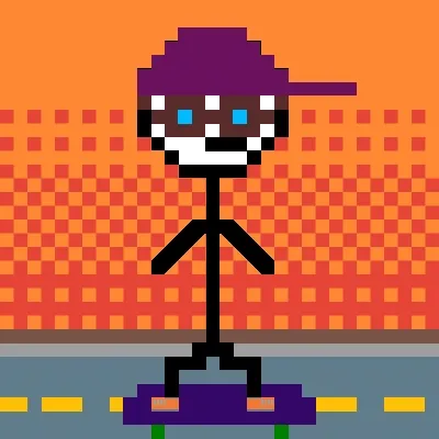 Stick man doing his thing