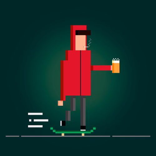 sk8er pixel boi