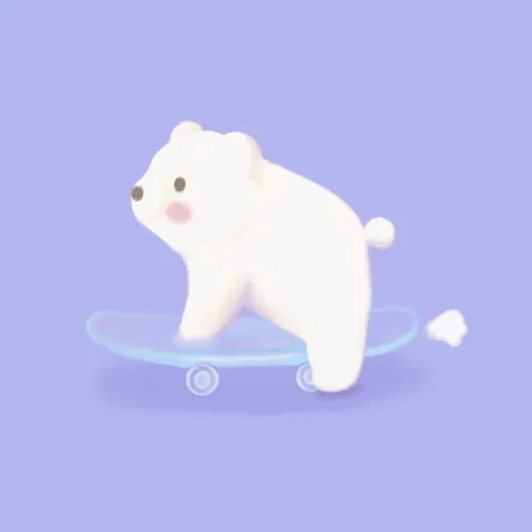 Skateboard animals - old