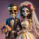 Skeleton Couple's Pre-Wedding Photo Gallery