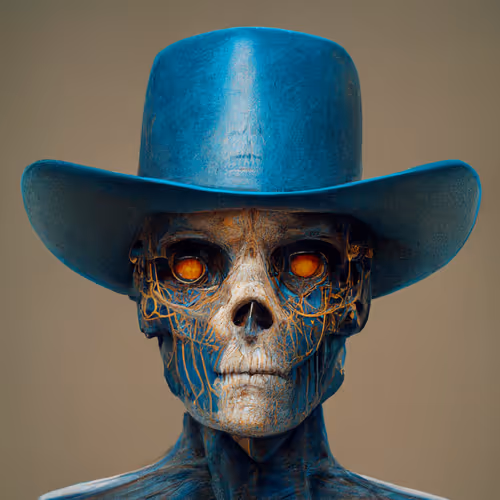 Skeleton cowboy