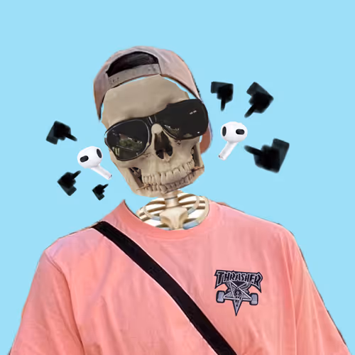 skull skate gangsta's - old