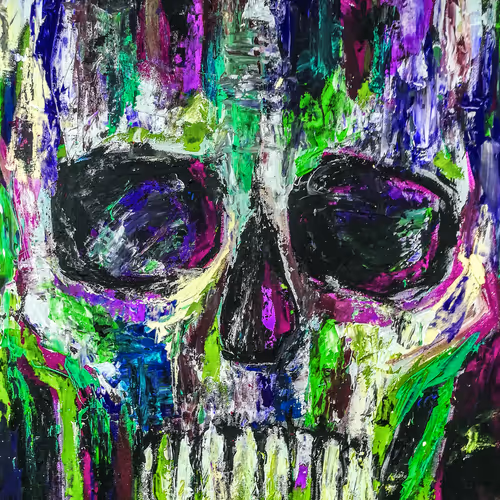 Original Skull Art - old