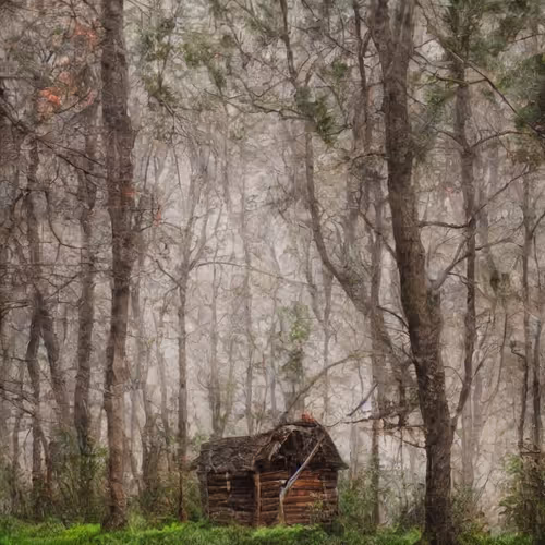 Small cabin in the woods
