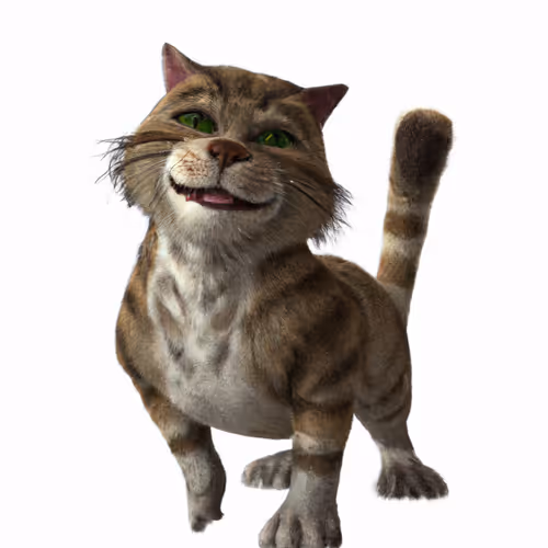 Smiling Cats in Space.