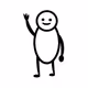 smiling stick figure