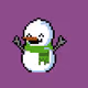 SNOWMAN PIXEL ART 2023
