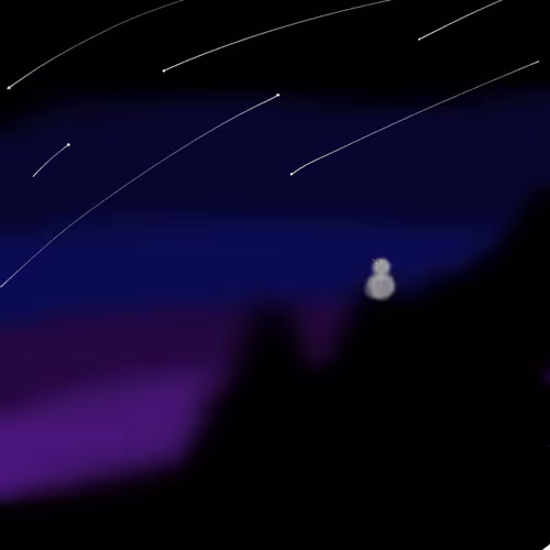 Snowboy in the scenery