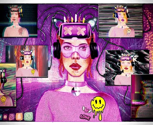 Social media girl