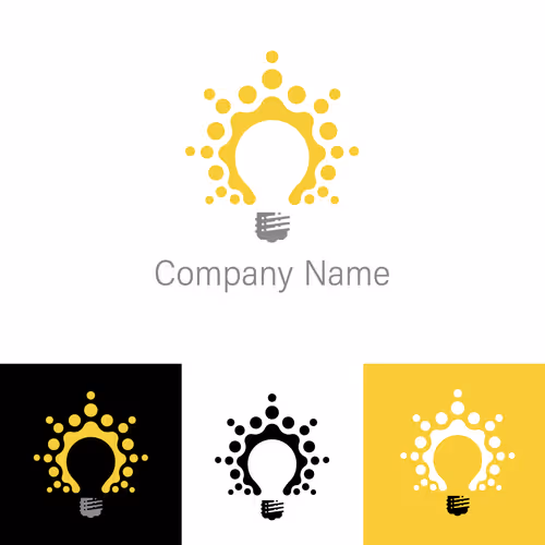 Solar Flare Lightbulb Logo - old