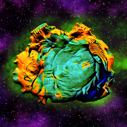 Son's School Art turned NFTs - old