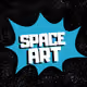 Art seen from the space galaxy - old
