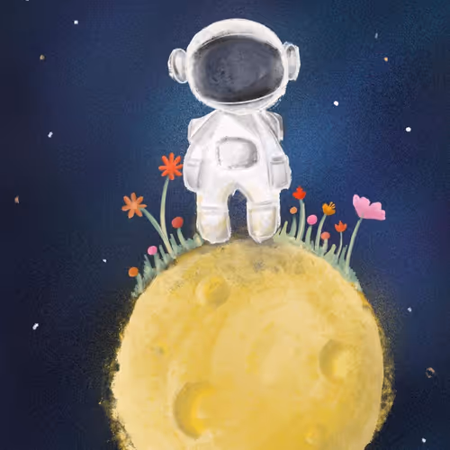 Spaceman on earth - old