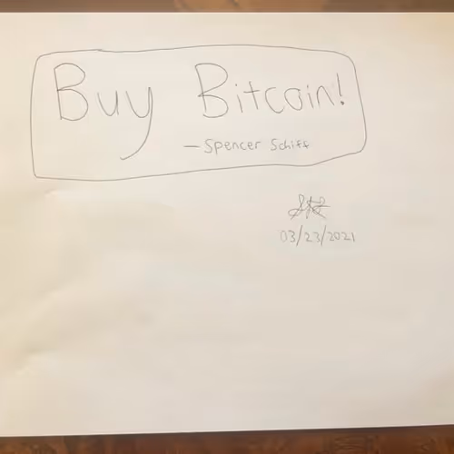 Spencer Schiff's "Buy Bitcoin" Paper