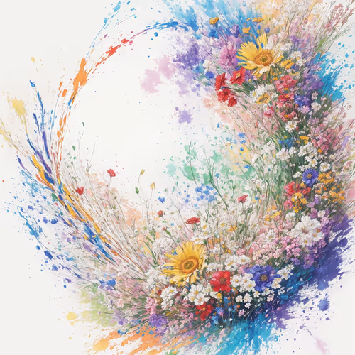 Splash Flower: NFT artworks of the flowers and the splashes