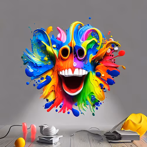 A man's Splash of Color