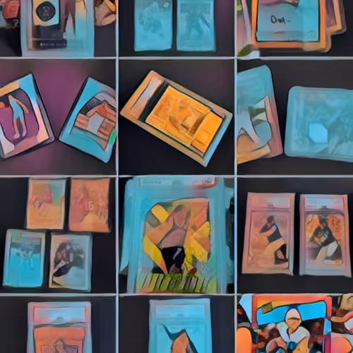 Sport Card Visions through Art - old