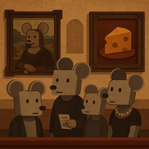 Square mice are playing