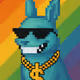 Squirrel Cool Rainbow Pixel Art #1