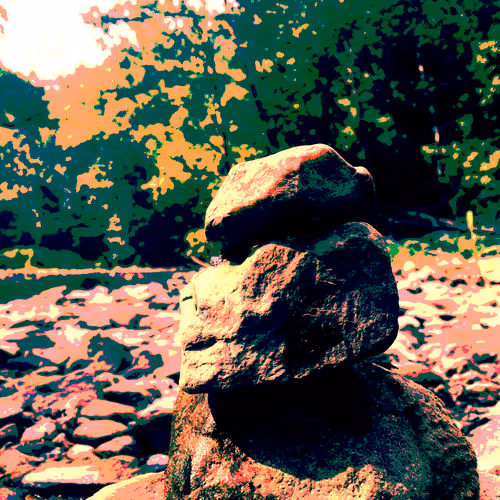Stacked Rocks - old