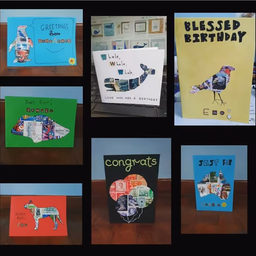 Stamp Art Pieces - old