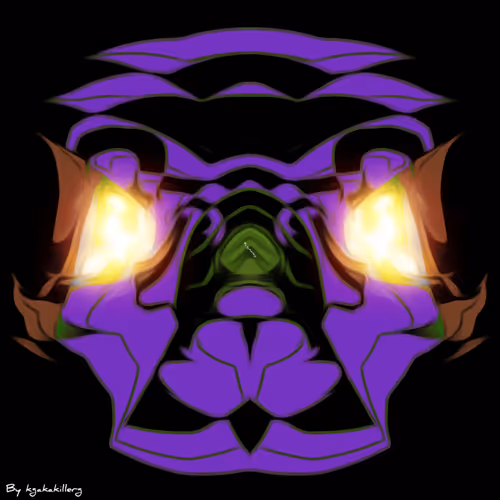 Starry-eyed alien monster