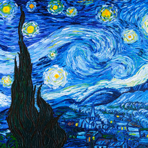 Starry Night Doge Moon - old