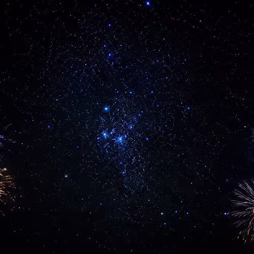 Stars with Fireworks