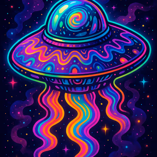 Neon Navigators: The Psychedelic Space Odyssey