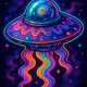 Neon Navigators: The Psychedelic Space Odyssey