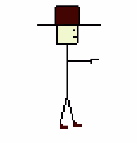 Stickman cowboy