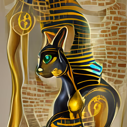 Ancient Goddess and Gods digital AI artwork by Christine aka stine1