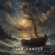Mast ship on stormy ocean
