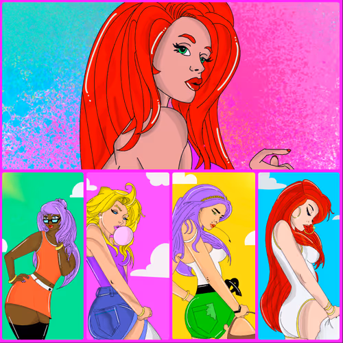 Strong beautiful woman