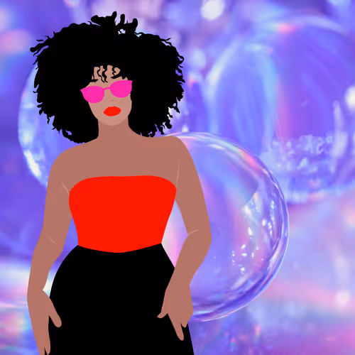 Strong girls african black power