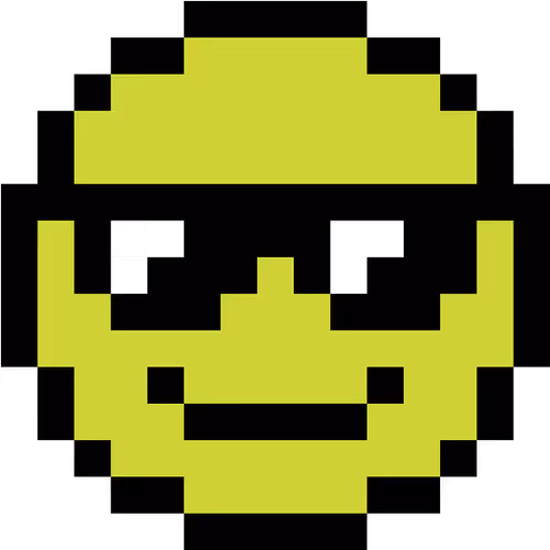 Sunglasses Pixel Art GIF - old