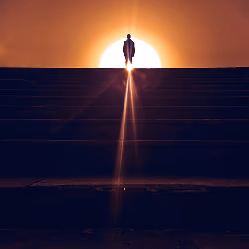 sunlight silhouette - old