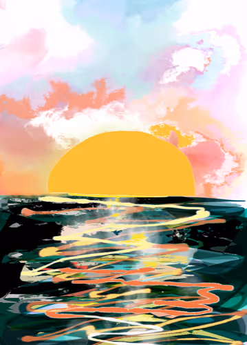 Sunrise at Sea ~ - old