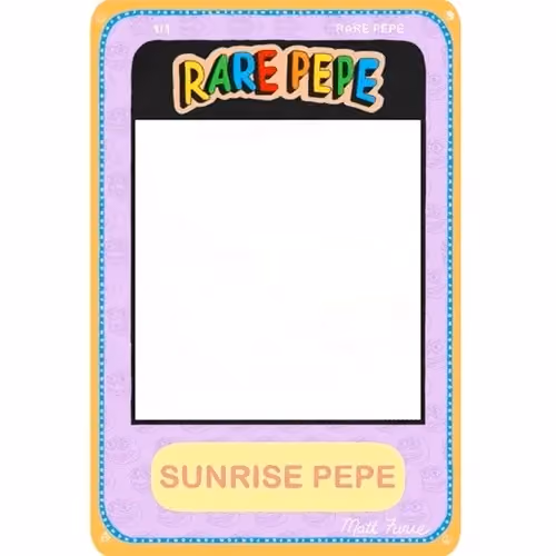 Sunrise Pepe by RarePepe