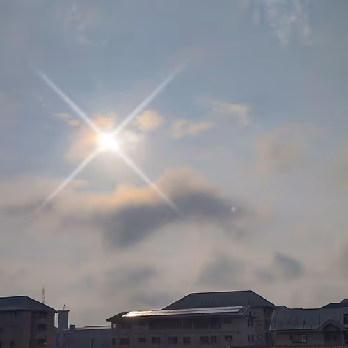 sunset in Africa Nigeria precisely