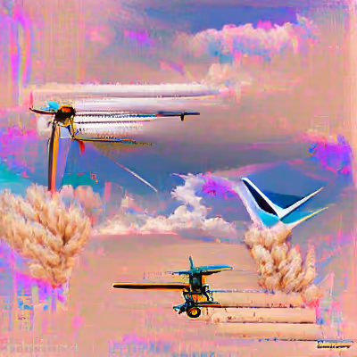 Sunset in an Airplane