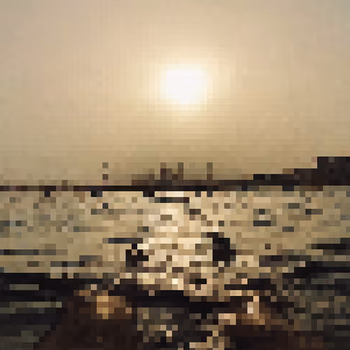 Sunset Over The Mosque