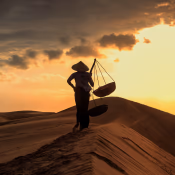 Sunset in Phan Rang - old